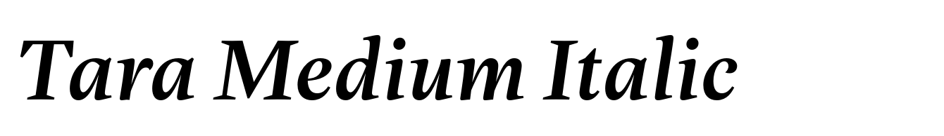 Tara Medium Italic